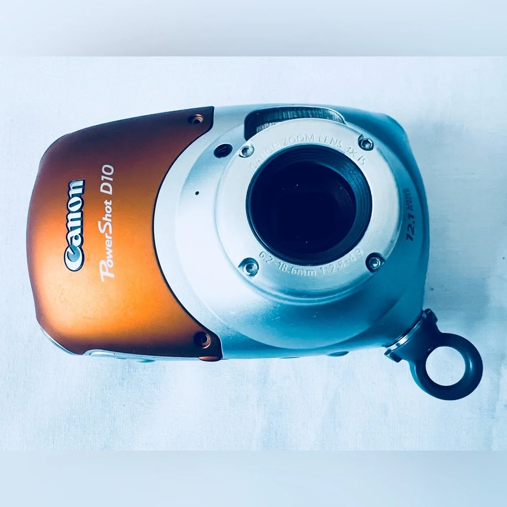 Canon Blue Underwater Photography Camera Near Mint Tested Working Conditions